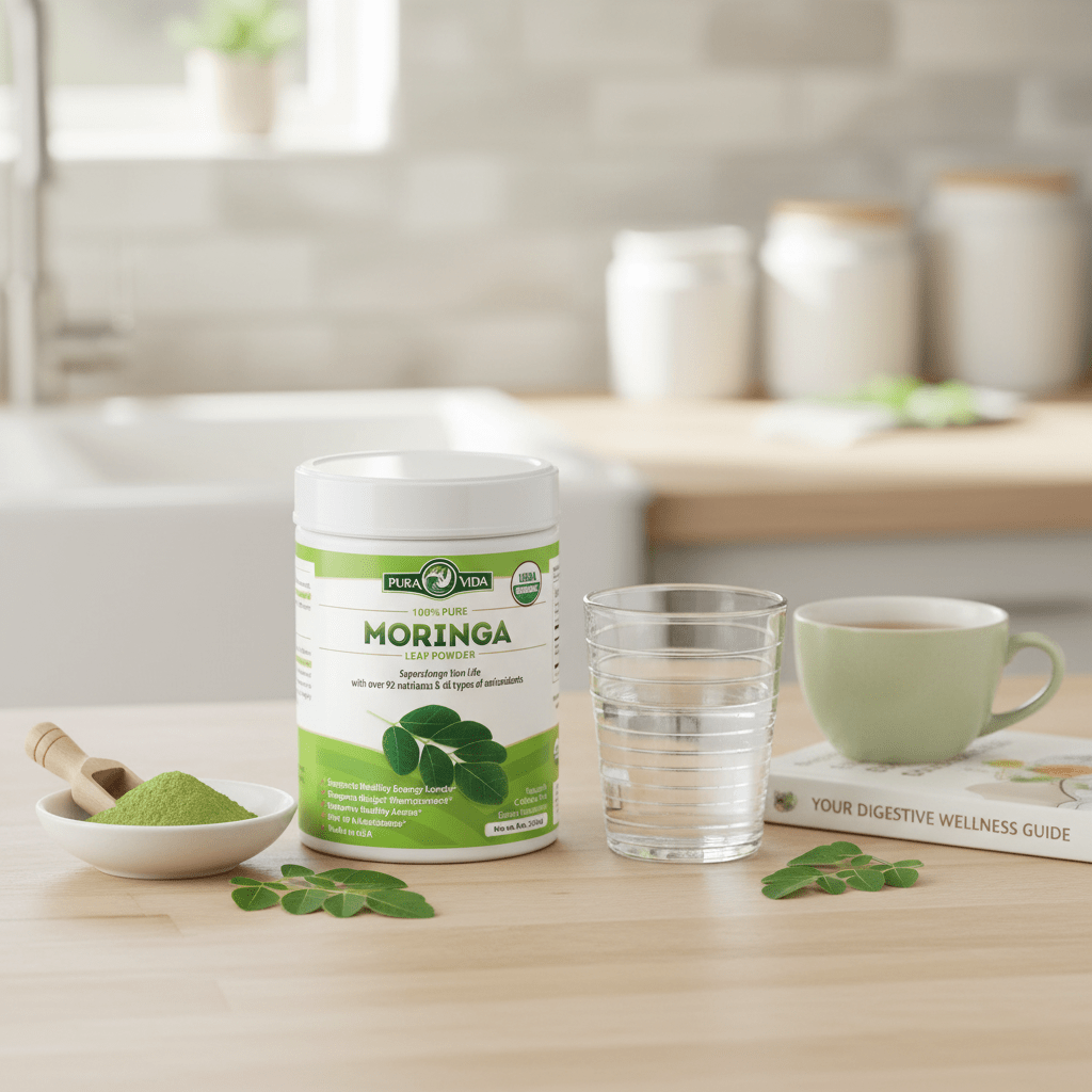 How Does Moringa Powder Affect Digestion? (Gas, Bloating & Gut Health Explained) - Pura Vida Moringa