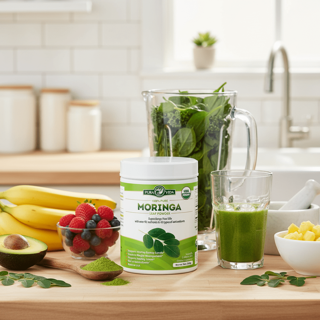 How to Use Moringa Powder in Smoothies, Recipes, Food & Drinks - Pura Vida Moringa