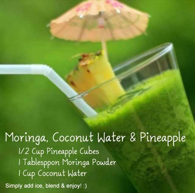The World’s Most Elegant Smoothie – Moringa, Pineapple, & Coconut Water
