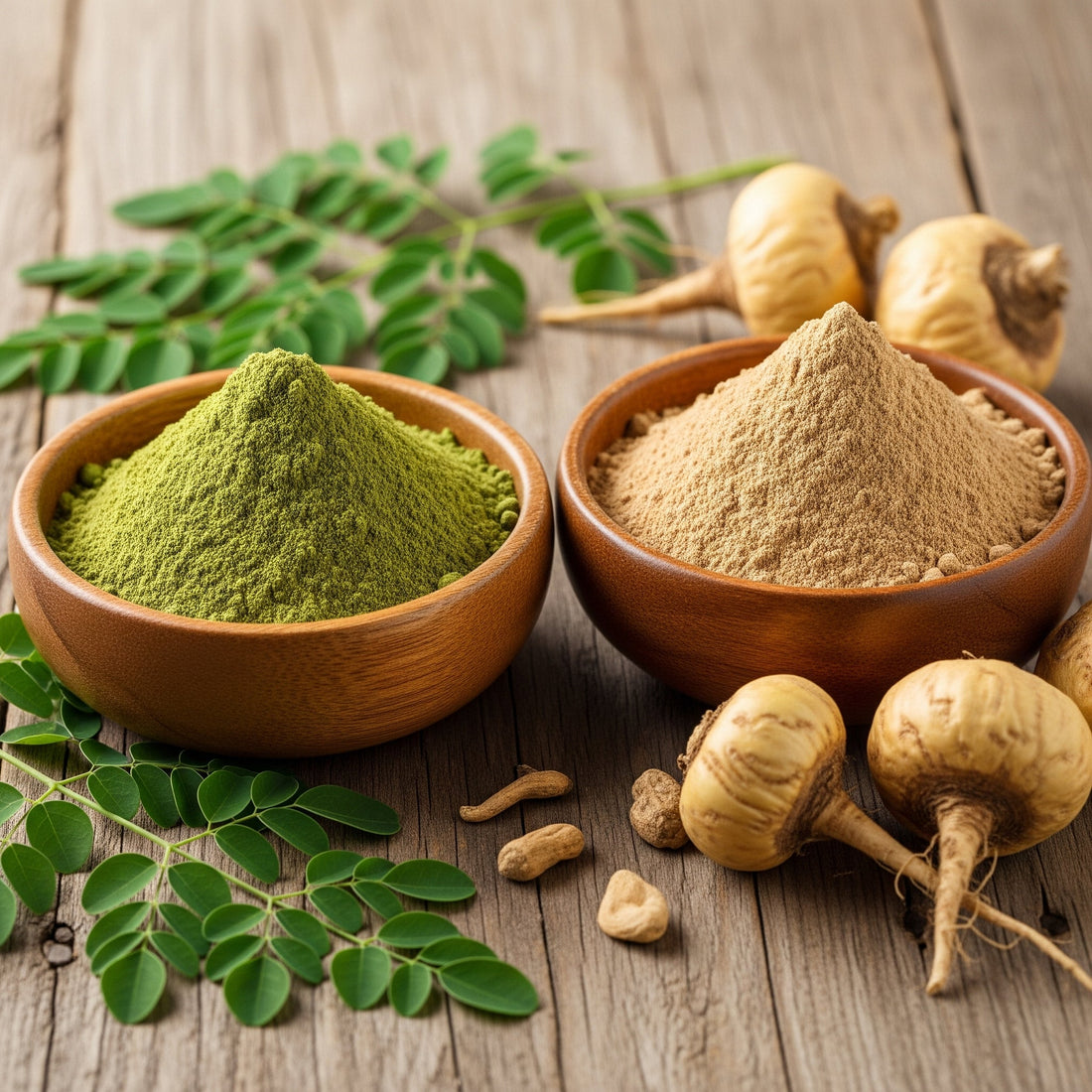 Moringa Powder vs Maca Powder - Pura Vida Moringa