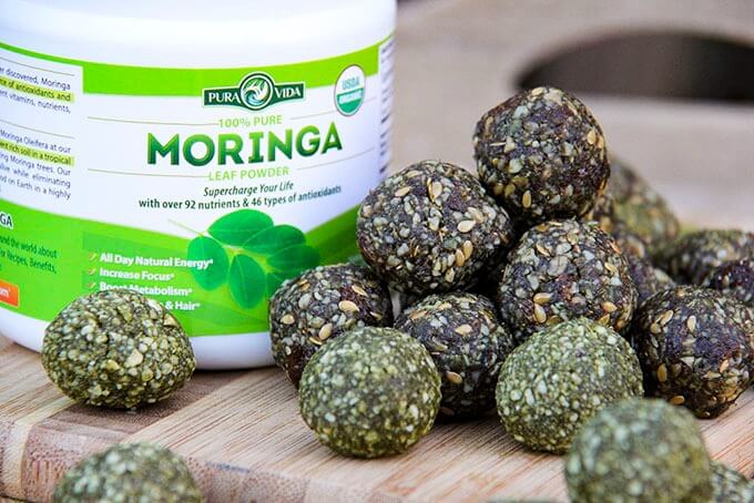 No Bake Moringa Energy Balls Recipe - Pura Vida Moringa