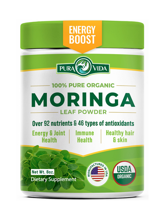Moringa Leaf Powder Pura Vida 8oz (226g)