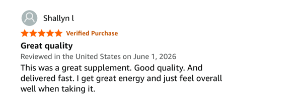 Customer review screenshot