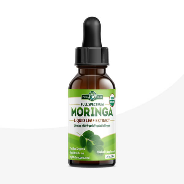 Moringa Leaf Extract Drops Pura Vida 2fl oz (60ml)