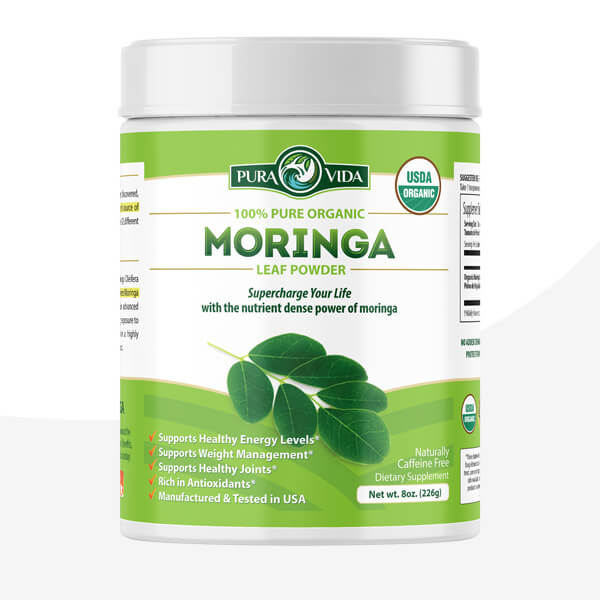 USDA Organic Moringa Leaf Powder (8 oz)