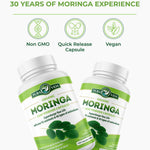 Moringa Capsules Pura Vida 500mg (120 Capsules) - Pura Vida Moringa