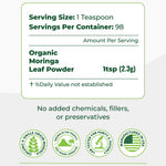 Moringa Leaf Powder Pura Vida 8oz (226g) - Pura Vida Moringa