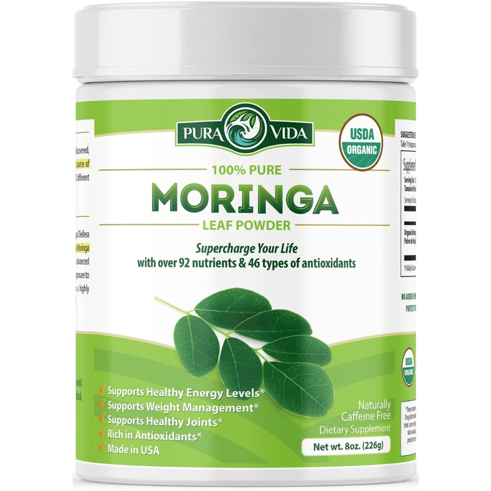 Moringa Leaf Powder Pura Vida 8oz (226g) - Pura Vida Moringa