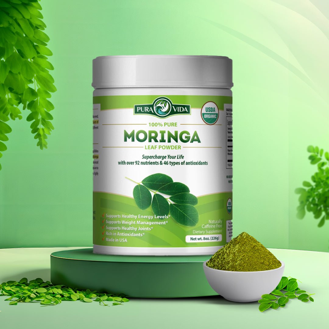 Moringa Leaf Powder Pura Vida 8oz (226g) - Pura Vida Moringa