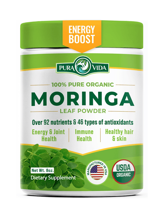 Moringa Leaf Powder Pura Vida 8oz (226g) - Pura Vida Moringa