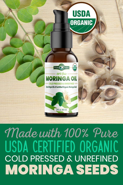 Organic Moringa Seed Oil Pura Vida 2oz/4oz - Pura Vida Moringa