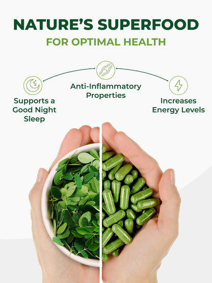 Pura Vida Moringa Capsules 500mg (120 Capsules) (LP1) - Pura Vida Moringa