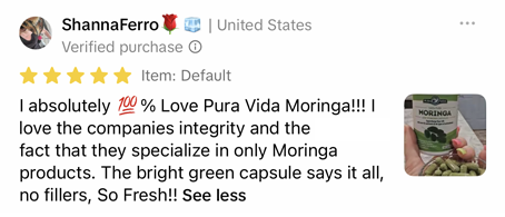 Customer review screenshot