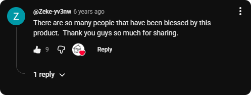 Customer review screenshot